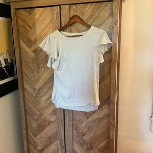 Max Studio Women's Ruffle Sleeve Knit Top